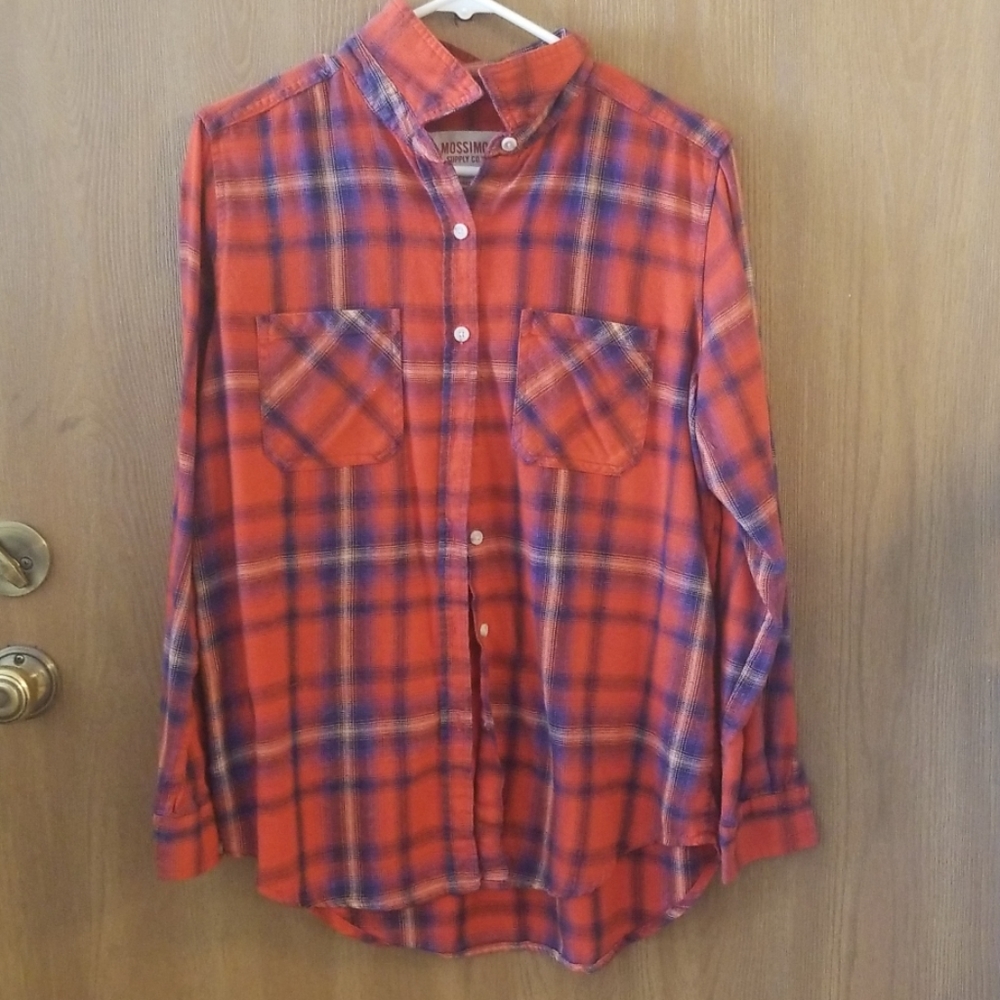 Red orange flannel